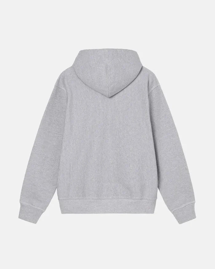 Sweats Men Stussy CONTRAST STITCH LABEL HOODIE Grey Heather Sweats Men Stussy CONTRAST STITCH LABEL HOODIE Grey Heather