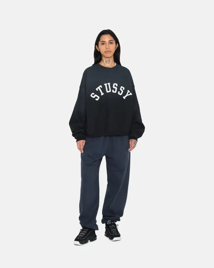 Sweats Men Stussy OVERDYED STOCK LOGO SWEATPANT Navy Sweats Men Stussy OVERDYED STOCK LOGO SWEATPANT Navy