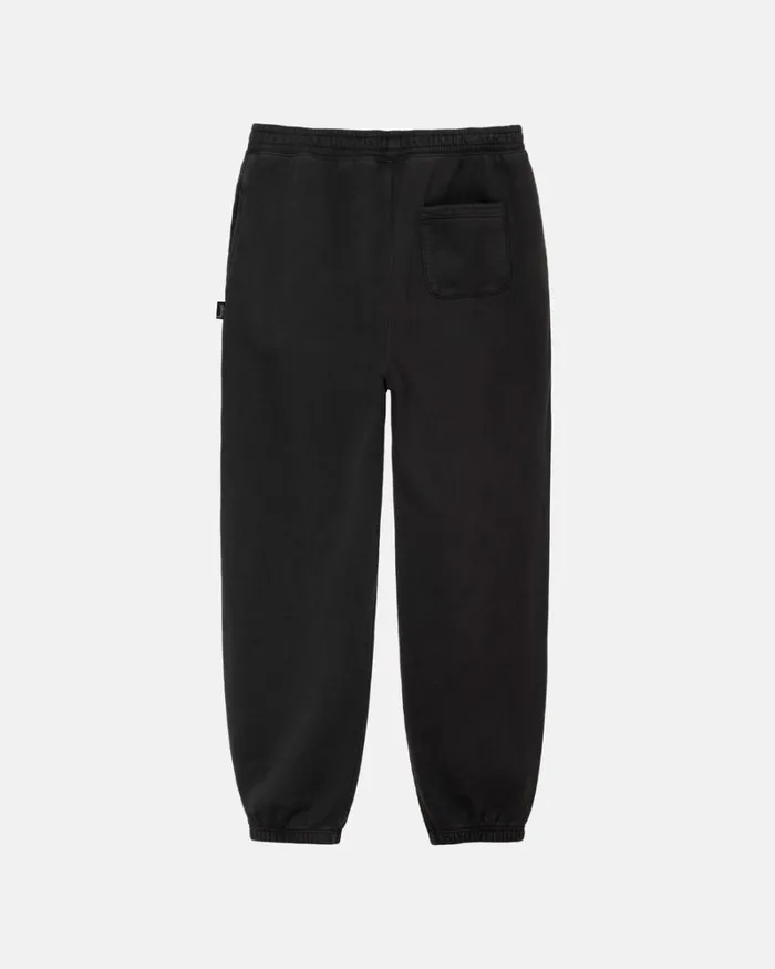 Sweats Men Stussy PIGMENT DYED FLEECE PANT Black Sweats Men Stussy PIGMENT DYED FLEECE PANT Black
