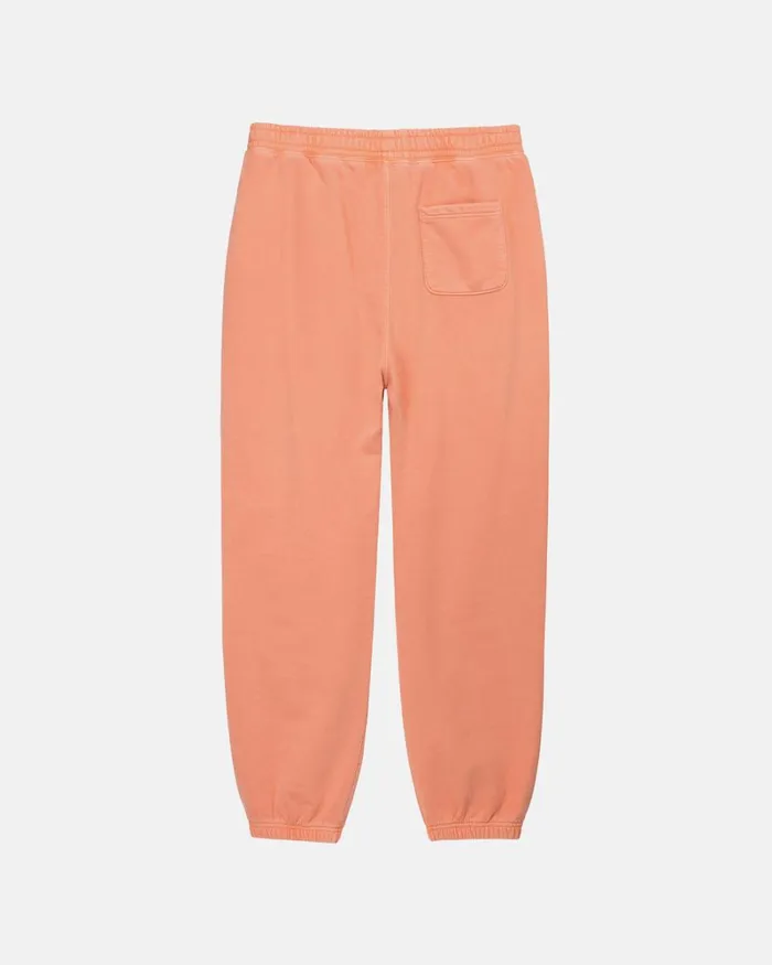 Sweats Men Stussy PIGMENT DYED FLEECE PANT Coral Sweats Men Stussy PIGMENT DYED FLEECE PANT Coral