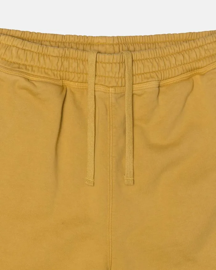 Sweats Men Stussy PIGMENT DYED FLEECE PANT Gold Sweats Men Stussy PIGMENT DYED FLEECE PANT Gold