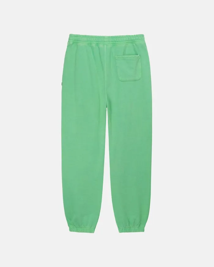 Sweats Men Stussy PIGMENT DYED FLEECE PANT Green Sweats Men Stussy PIGMENT DYED FLEECE PANT Green