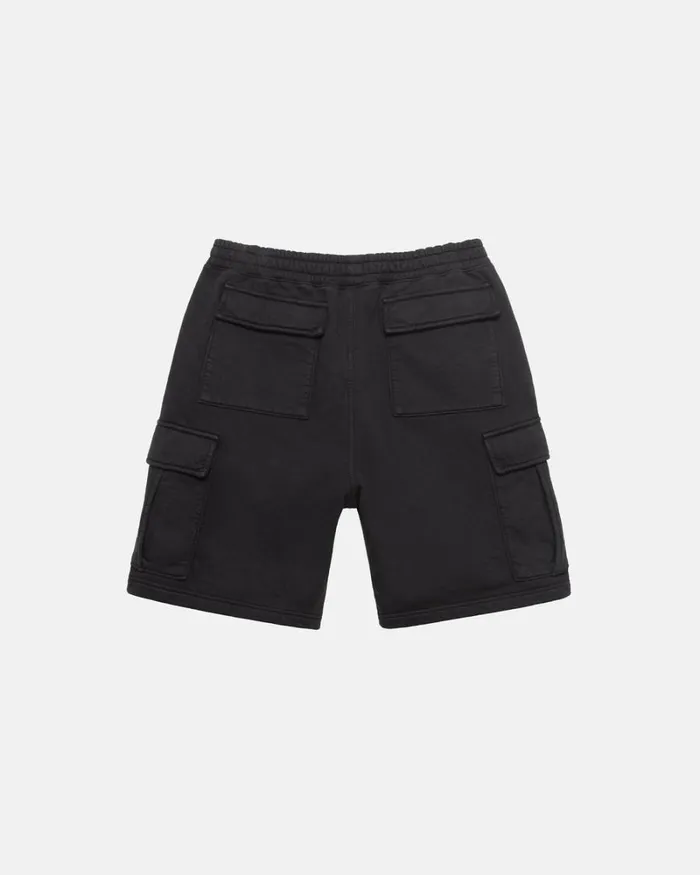 Sweats Men Stussy SPORT CARGO FLEECE SHORT Black Sweats Men Stussy SPORT CARGO FLEECE SHORT Black