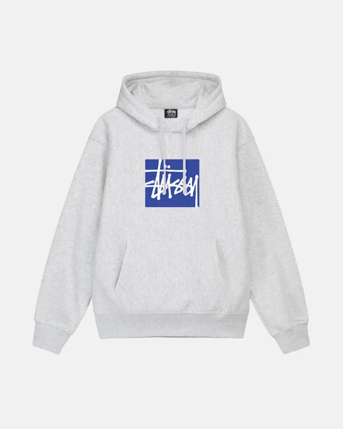 Sweats Men Stussy STOCK BOX HOODIE Ash Heather