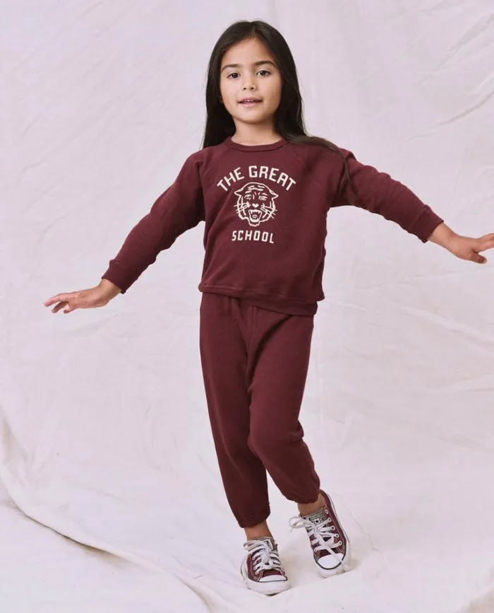 Sweatshirts Little039s The Great The Little College Sweatshirt Cherry Wood With Wild Cat Graphic Sweatshirts Little039s The Great The Little College Sweatshirt Cherry Wood With Wild Cat Graphic