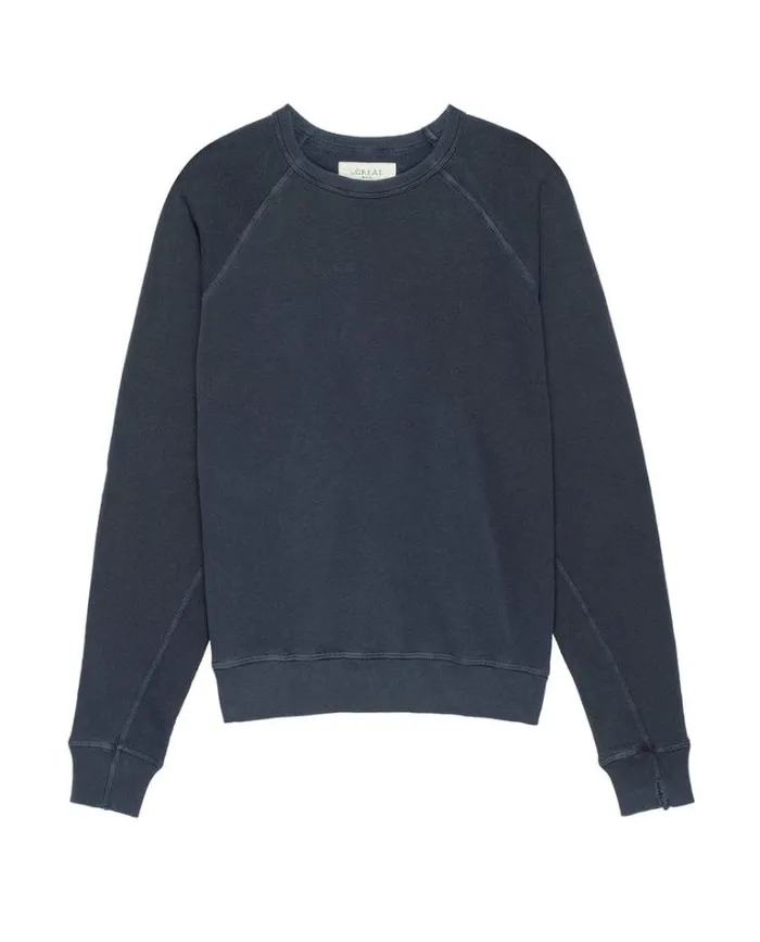 Sweatshirts Men039s The Great The Men039s College Sweatshirt Washed Navy