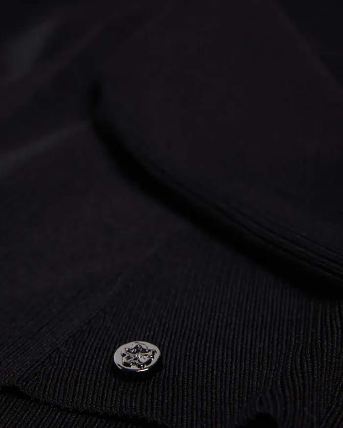 Sweetheart Neckline Knitted Top Black Women Ted Baker Clothing