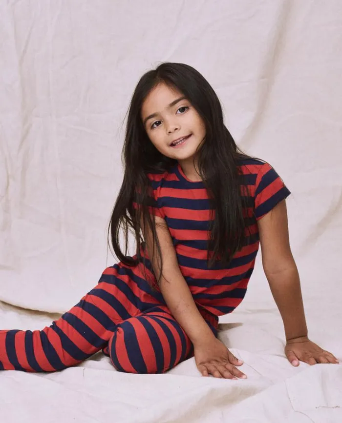 Tshirts Little039s The Great The Little Boxy Crew Red And Navy Scholar Stripe Tshirts Little039s The Great The Little Boxy Crew Red And Navy Scholar Stripe