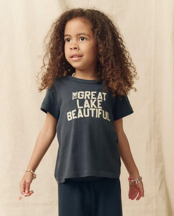 Tshirts Little039s The Great The Little Boxy Crew True Navy With The Great Lake Beautiful Graphic