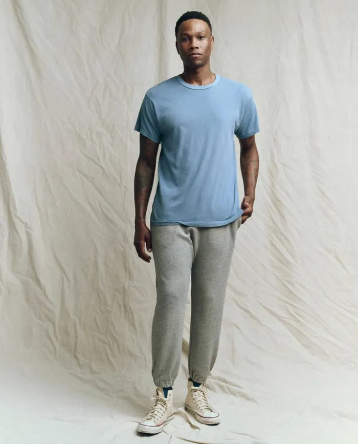 Tshirts Men039s The Great The Men039s Boxy Crew Vintage Cornflower