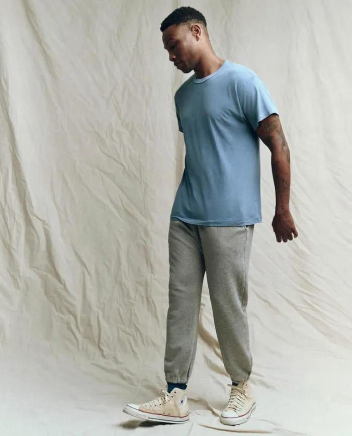 Tshirts Men039s The Great The Men039s Boxy Crew Vintage Cornflower