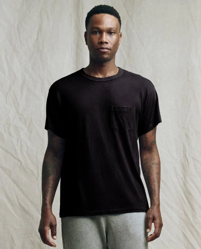 Tshirts Men039s The Great The Men039s Pocket Tee Almost Black