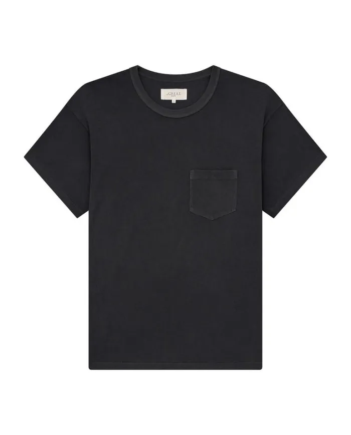 Tshirts Men039s The Great The Men039s Pocket Tee Almost Black