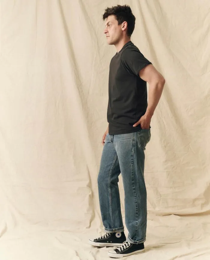 Tshirts Men039s The Great The Men039s Pure Knits Slim Tee Almost Black