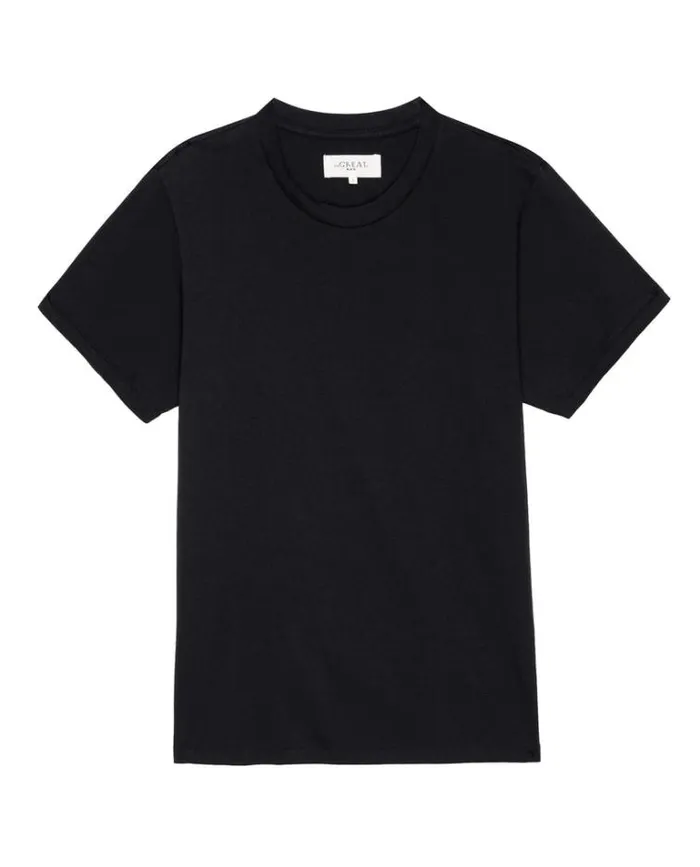 Tshirts Men039s The Great The Men039s Pure Knits Slim Tee Almost Black