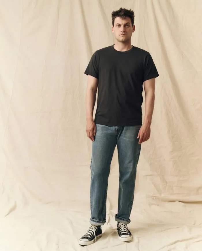 Tshirts Men039s The Great The Men039s Pure Knits Slim Tee Almost Black