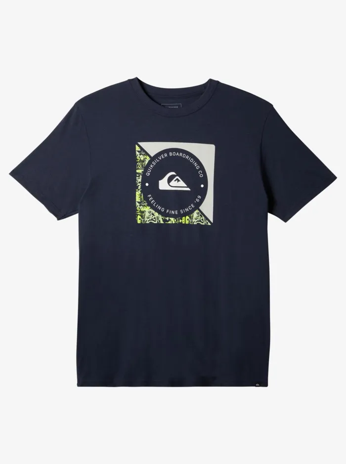 Tees Men Quiksilver Boardshort Linked TShirt Navy Blazer