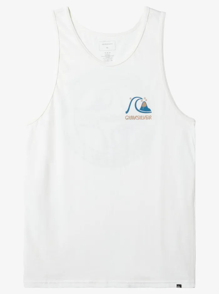 Tees Men Quiksilver Circle Back Tank Top White