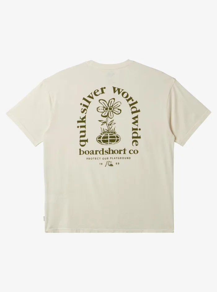 Tees Men Quiksilver Clear Mind TShirt Birch Tees Men Quiksilver Clear Mind TShirt Birch