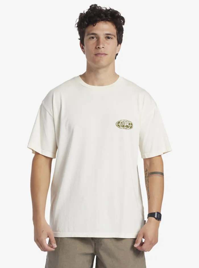 Tees Men Quiksilver Clear Mind TShirt Birch Tees Men Quiksilver Clear Mind TShirt Birch
