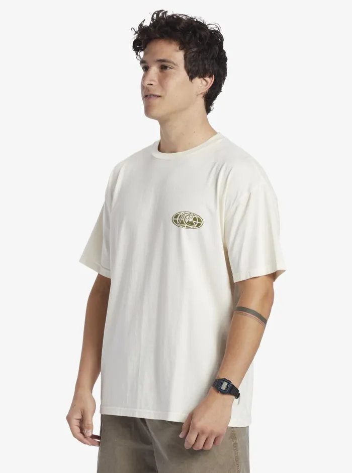 Tees Men Quiksilver Clear Mind TShirt Birch Tees Men Quiksilver Clear Mind TShirt Birch