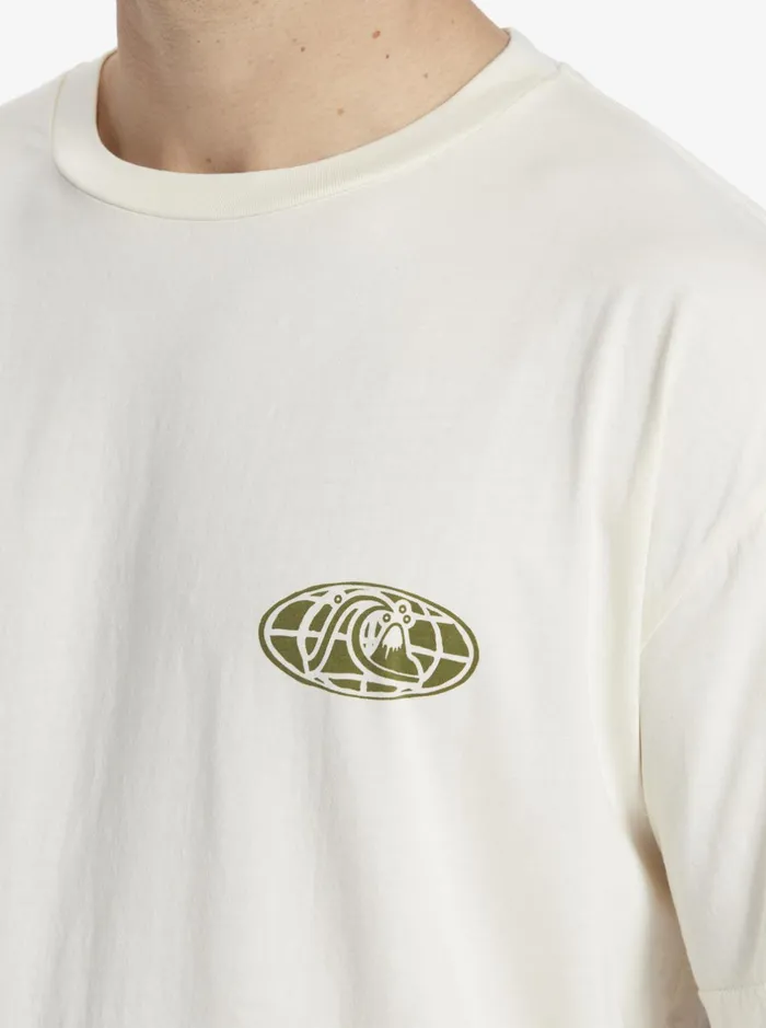 Tees Men Quiksilver Clear Mind TShirt Birch Tees Men Quiksilver Clear Mind TShirt Birch