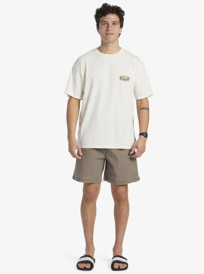Tees Men Quiksilver Clear Mind TShirt Birch Tees Men Quiksilver Clear Mind TShirt Birch