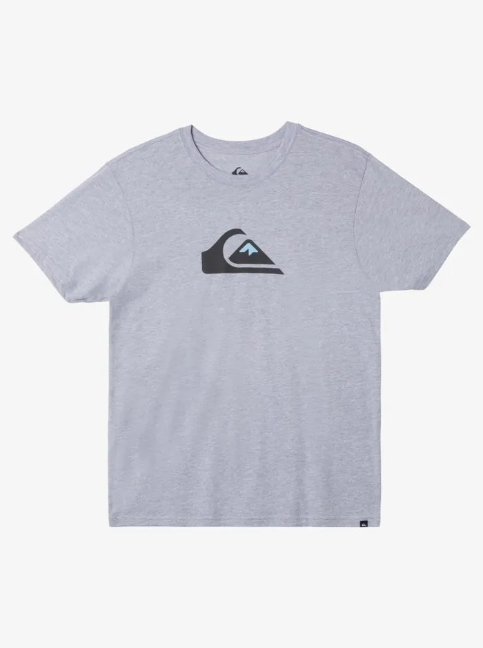 Tees Men Quiksilver Comp Logo TShirt Athletic Heather