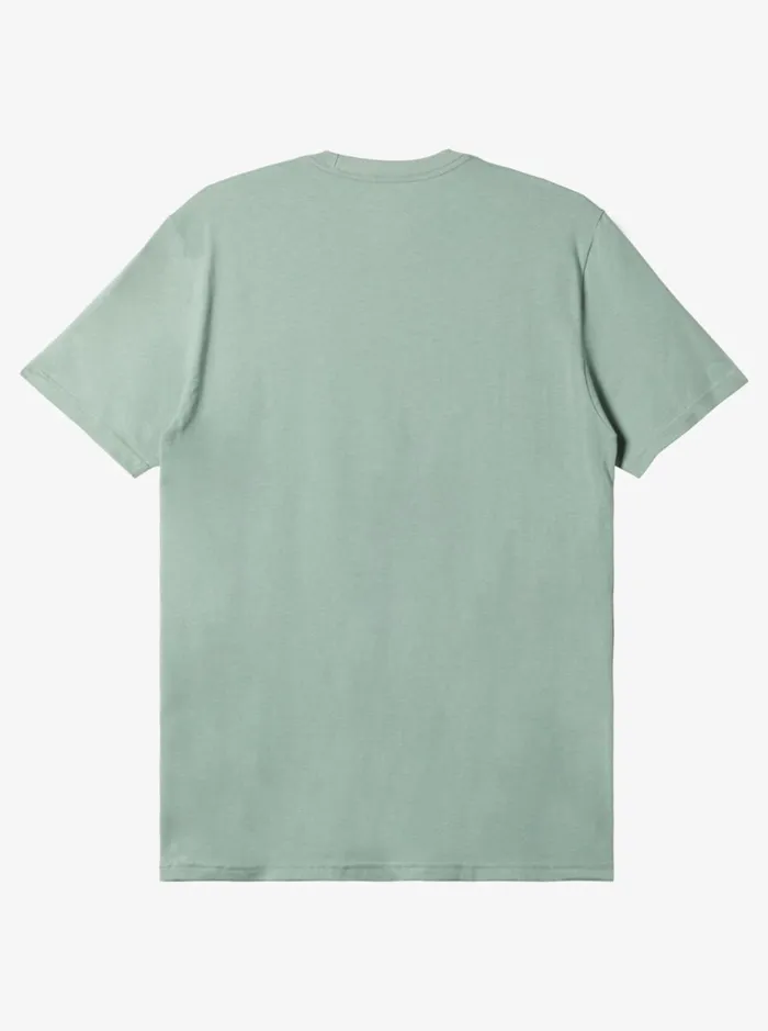 Tees Men Quiksilver Comp Logo TShirt Iceberg Green Tees Men Quiksilver Comp Logo TShirt Iceberg Green