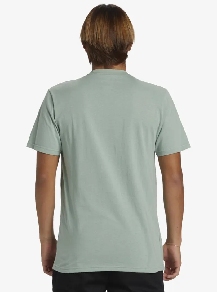 Tees Men Quiksilver Comp Logo TShirt Iceberg Green Tees Men Quiksilver Comp Logo TShirt Iceberg Green