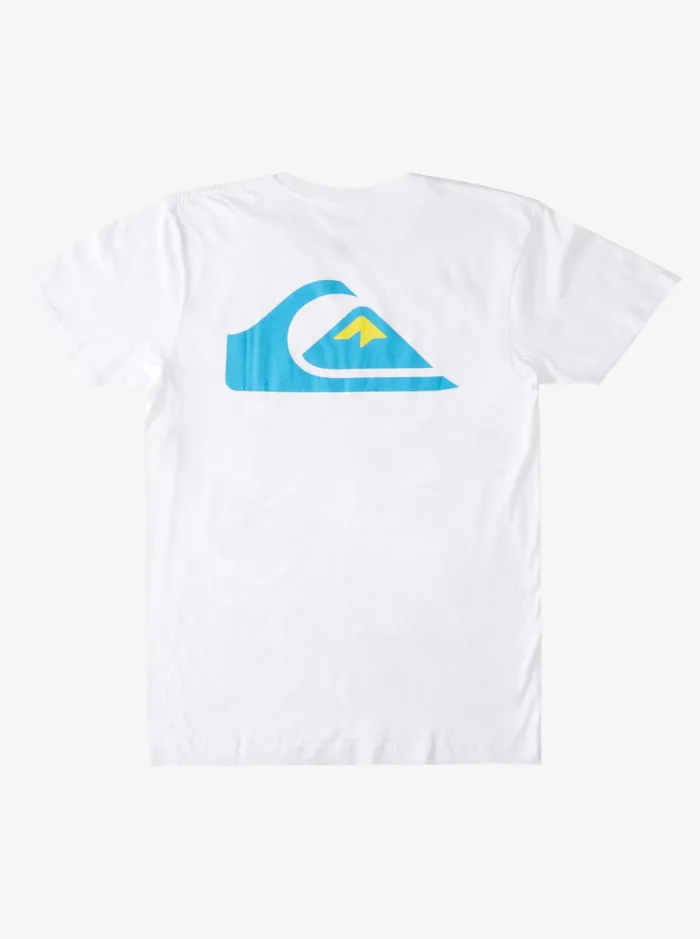 Tees Men Quiksilver Comp Logo TShirt White
