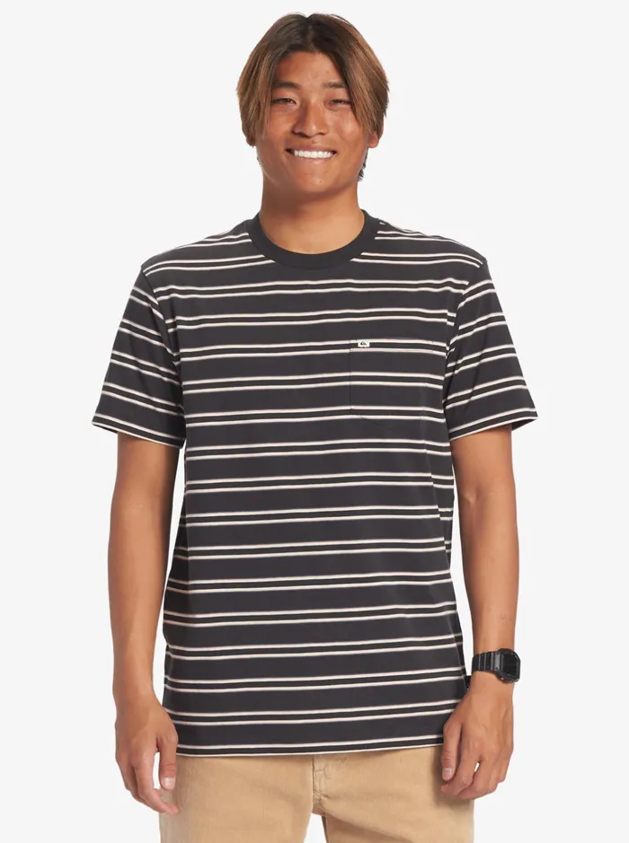 Tees Men Quiksilver Cruiser Pocket Tee Knit Tarmac Cruiser Pkt Tee Tees Men Quiksilver Cruiser Pocket Tee Knit Tarmac Cruiser Pkt Tee