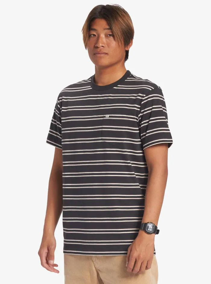 Tees Men Quiksilver Cruiser Pocket Tee Knit Tarmac Cruiser Pkt Tee Tees Men Quiksilver Cruiser Pocket Tee Knit Tarmac Cruiser Pkt Tee