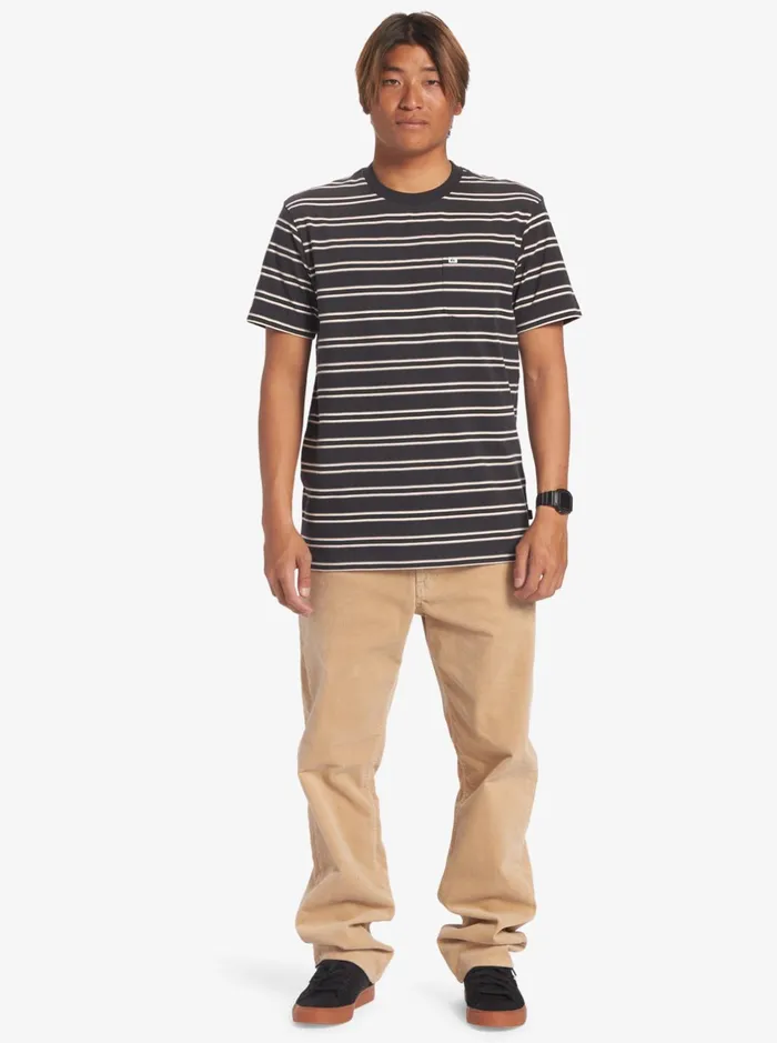 Tees Men Quiksilver Cruiser Pocket Tee Knit Tarmac Cruiser Pkt Tee Tees Men Quiksilver Cruiser Pocket Tee Knit Tarmac Cruiser Pkt Tee