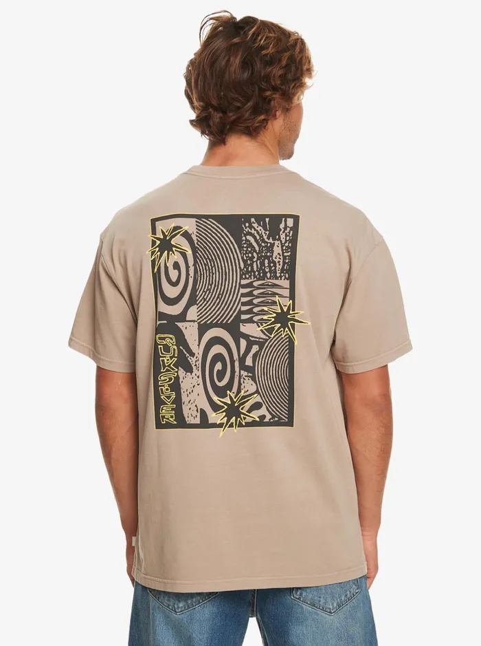 Tees Men Quiksilver Fall City TShirt Goat Tees Men Quiksilver Fall City TShirt Goat