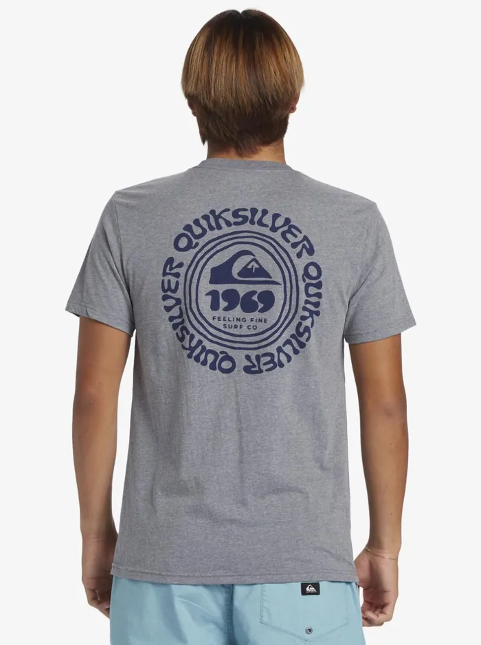 Tees Men Quiksilver Full Circle TShirt Medium Grey Heather Tees Men Quiksilver Full Circle TShirt Medium Grey Heather