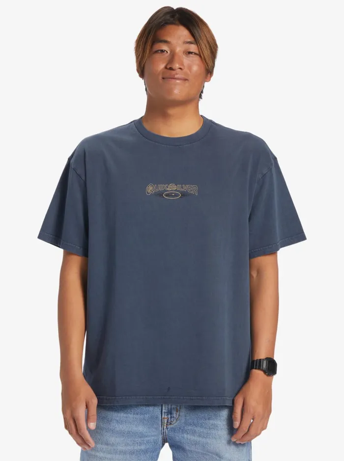 Tees Men Quiksilver Fully Charged Msw TShirt Midnight Navy Tees Men Quiksilver Fully Charged Msw TShirt Midnight Navy