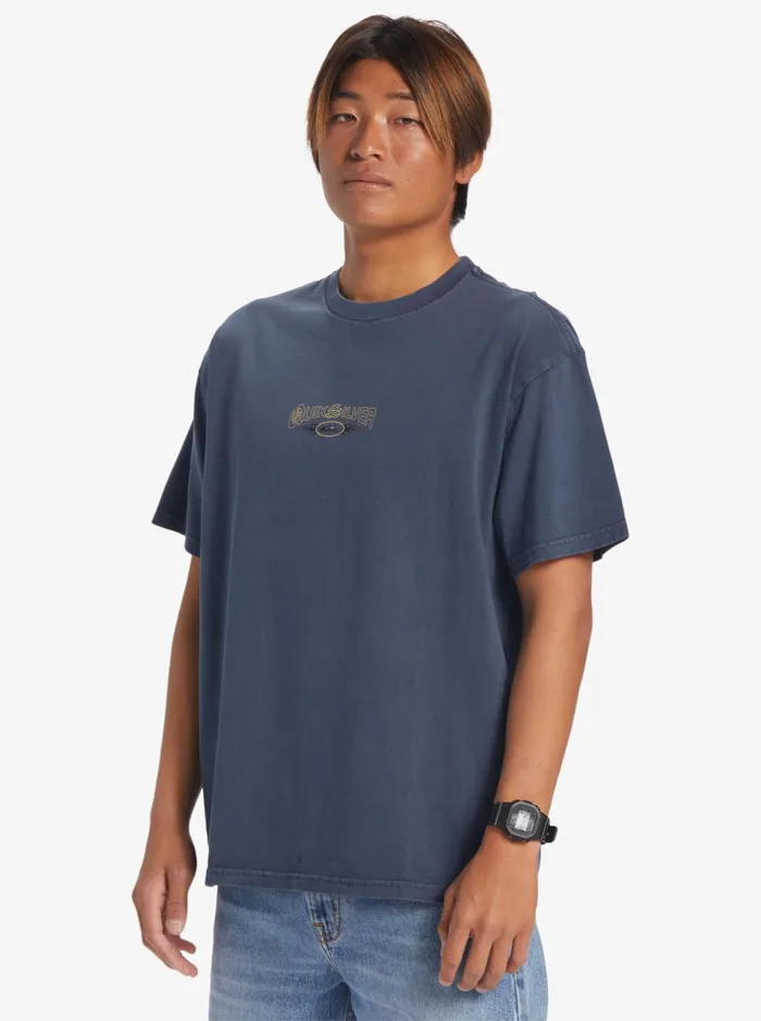 Tees Men Quiksilver Fully Charged Msw TShirt Midnight Navy Tees Men Quiksilver Fully Charged Msw TShirt Midnight Navy