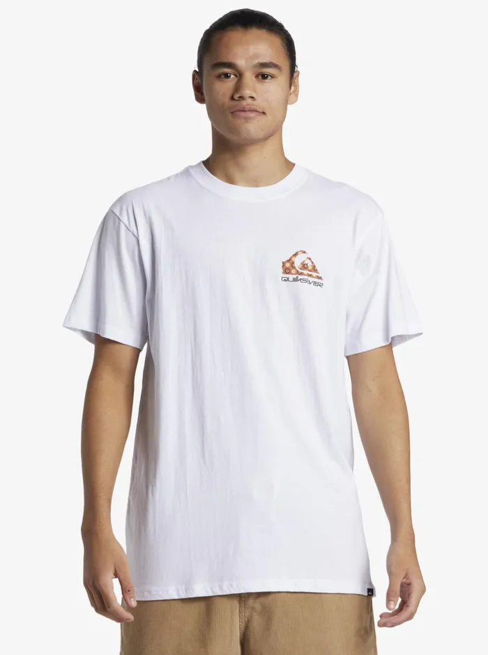 Tees Men Quiksilver Funky Filler TShirt White Tees Men Quiksilver Funky Filler TShirt White