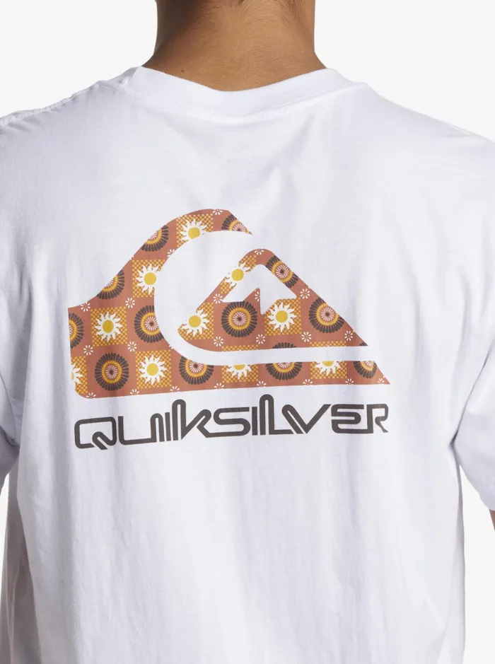 Tees Men Quiksilver Funky Filler TShirt White Tees Men Quiksilver Funky Filler TShirt White