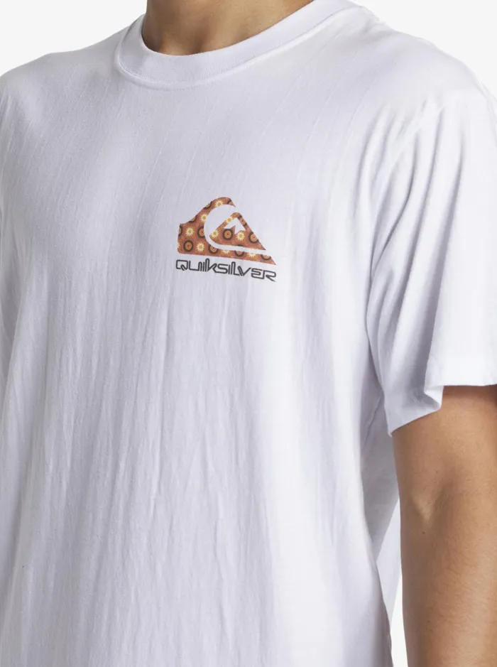 Tees Men Quiksilver Funky Filler TShirt White Tees Men Quiksilver Funky Filler TShirt White