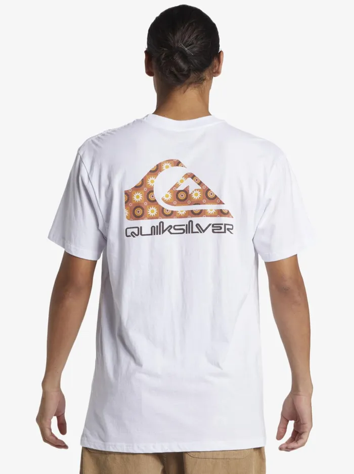 Tees Men Quiksilver Funky Filler TShirt White Tees Men Quiksilver Funky Filler TShirt White
