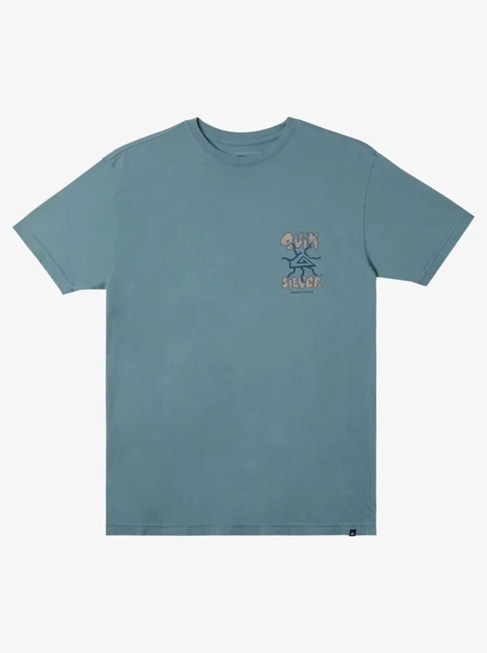 Tees Men Quiksilver Global Force Mtz TShirt Aegean Blue