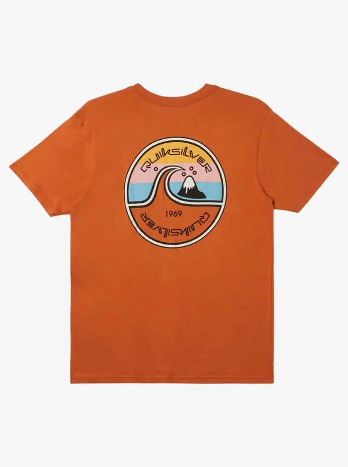 Tees Men Quiksilver In The Groove TShirt Mango Tees Men Quiksilver In The Groove TShirt Mango