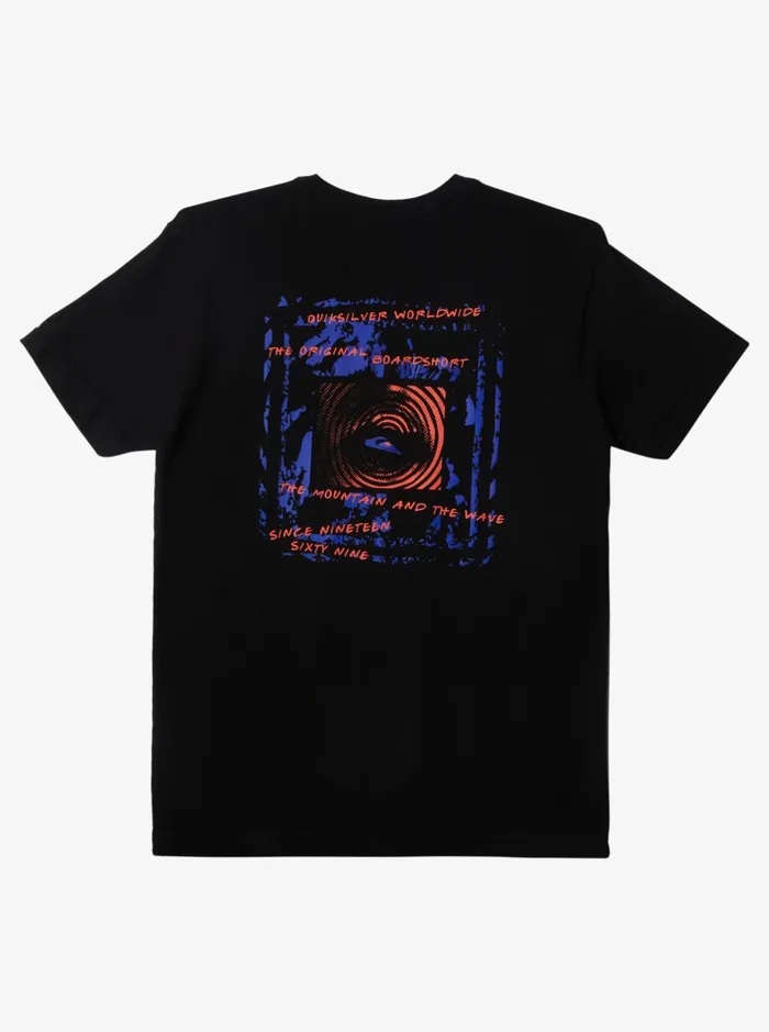 Tees Men Quiksilver International Worldforce TShirt Black Tees Men Quiksilver International Worldforce TShirt Black