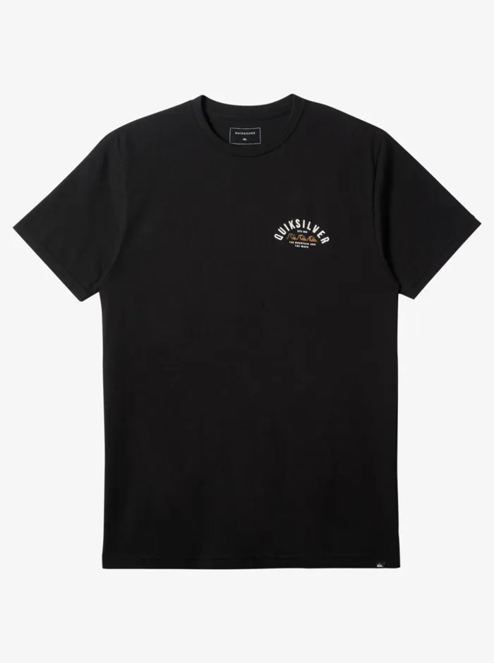 Tees Men Quiksilver Logo Lockup TShirt Black