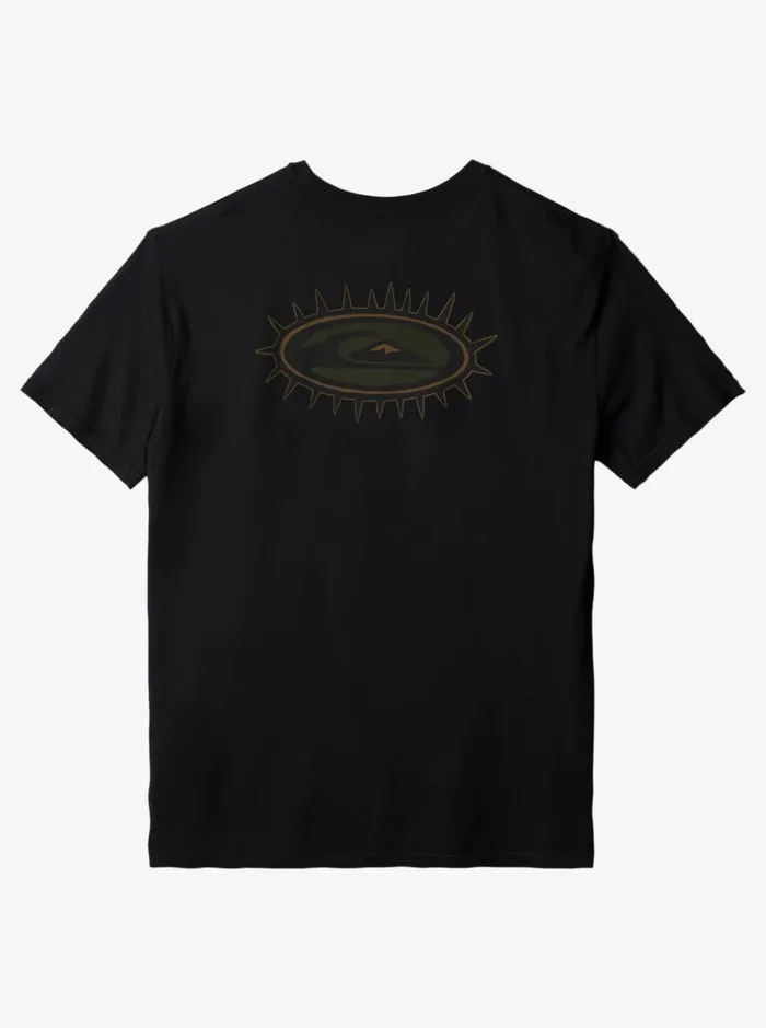 Tees Men Quiksilver Mikey Wright TShirt Black Tees Men Quiksilver Mikey Wright TShirt Black