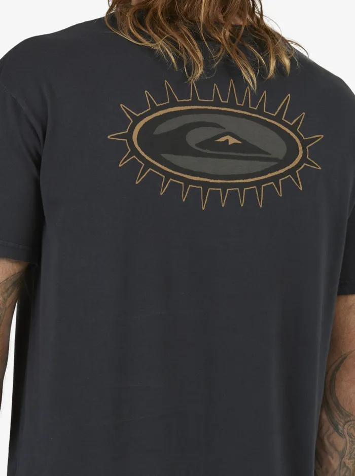 Tees Men Quiksilver Mikey Wright TShirt Black Tees Men Quiksilver Mikey Wright TShirt Black