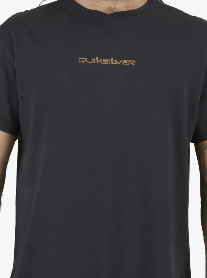 Tees Men Quiksilver Mikey Wright TShirt Black Tees Men Quiksilver Mikey Wright TShirt Black
