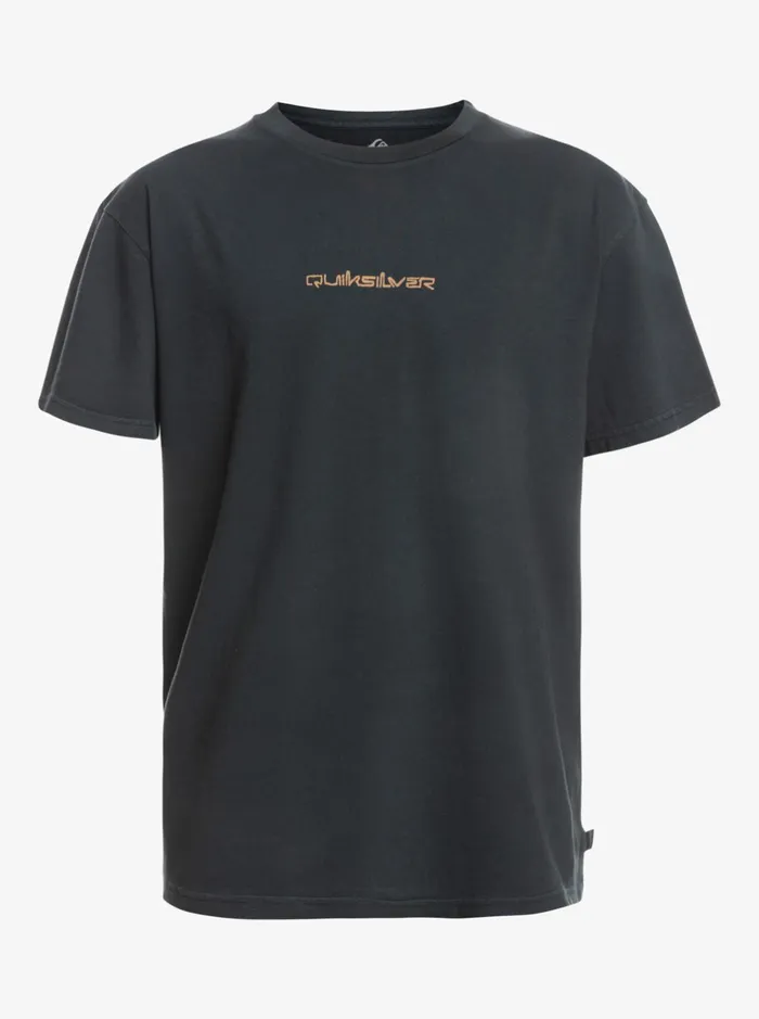 Tees Men Quiksilver Mikey Wright TShirt Black Tees Men Quiksilver Mikey Wright TShirt Black
